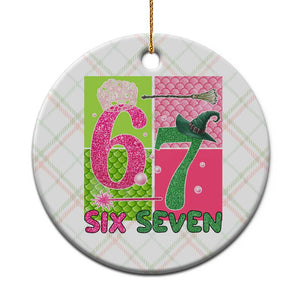 I Was Six Now I Am Seven Ceramic Ornament Fantasy Birthday Girl TS12 1pc Christmas Plaid Print Your Wear