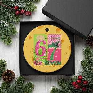 I Was Six Now I Am Seven Ceramic Ornament Fantasy Birthday Girl TS12 1pc Yellow Cheese Print Your Wear