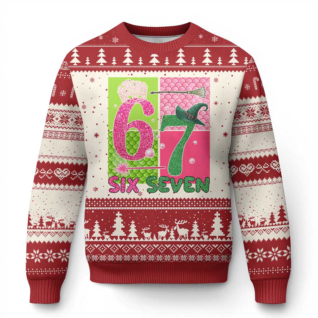 I Was Six Now I Am Seven Ugly Christmas Sweater Fantasy Birthday Girl TS12 Beige Red Print Your Wear