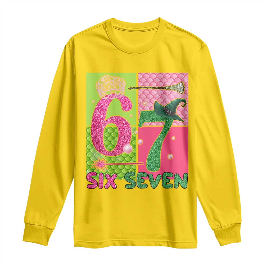 I Was Six Now I Am Seven Long Sleeve Shirt Fantasy Birthday Girl TS12 Daisy Print Your Wear