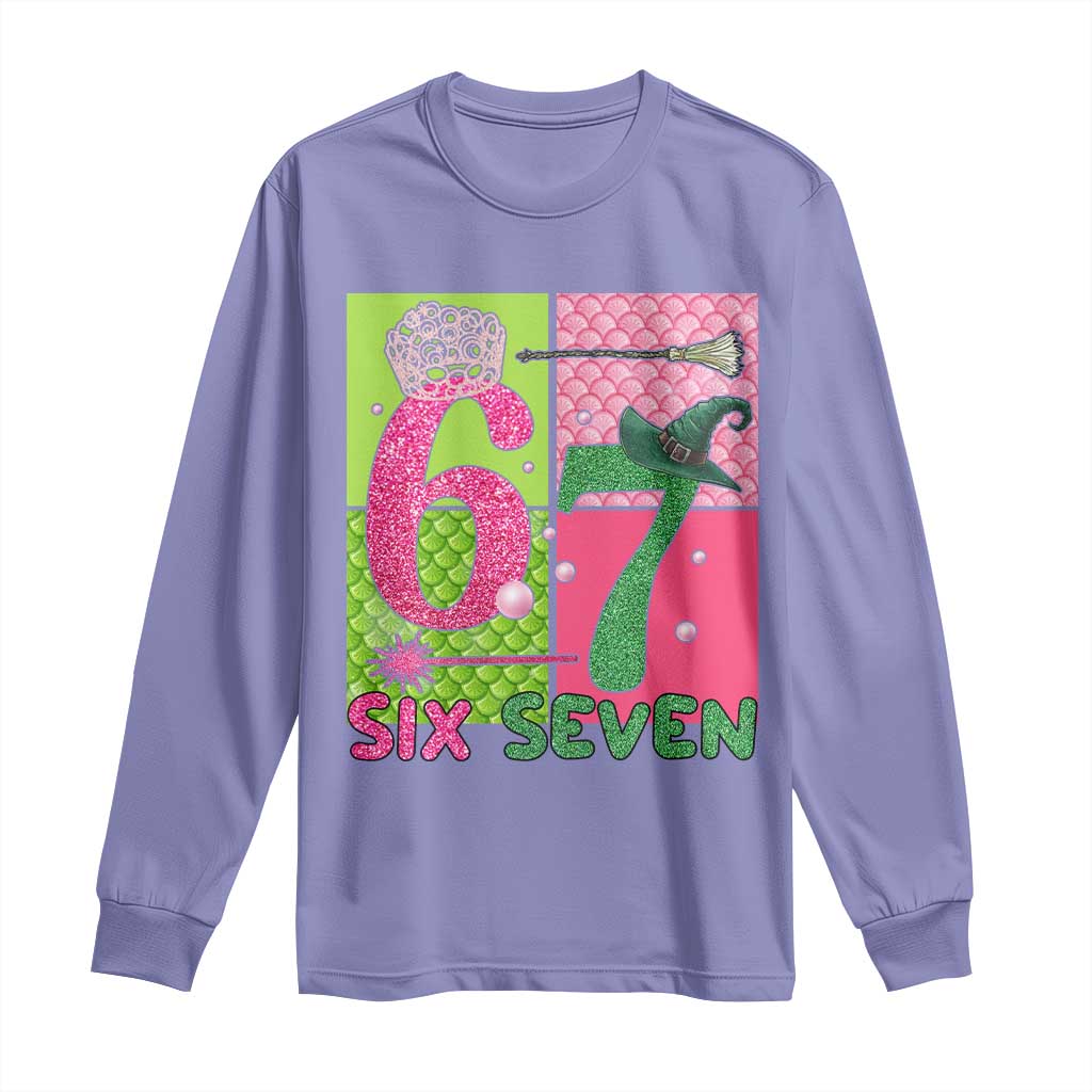 I Was Six Now I Am Seven Long Sleeve Shirt Fantasy Birthday Girl TS12 Violet Print Your Wear