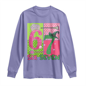 I Was Six Now I Am Seven Long Sleeve Shirt Fantasy Birthday Girl TS12 Violet Print Your Wear