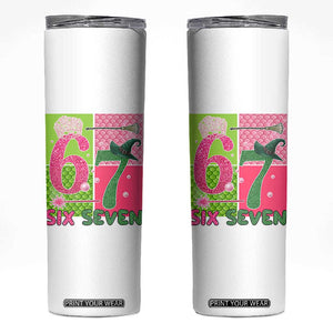 I Was Six Now I Am Seven Skinny Tumbler Fantasy Birthday Girl TS12 White Print Your Wear