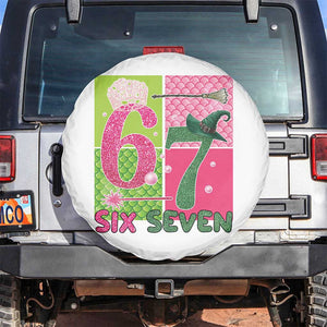 I Was Six Now I Am Seven Spare Tire Cover Fantasy Birthday Girl TS12 No hole White Print Your Wear