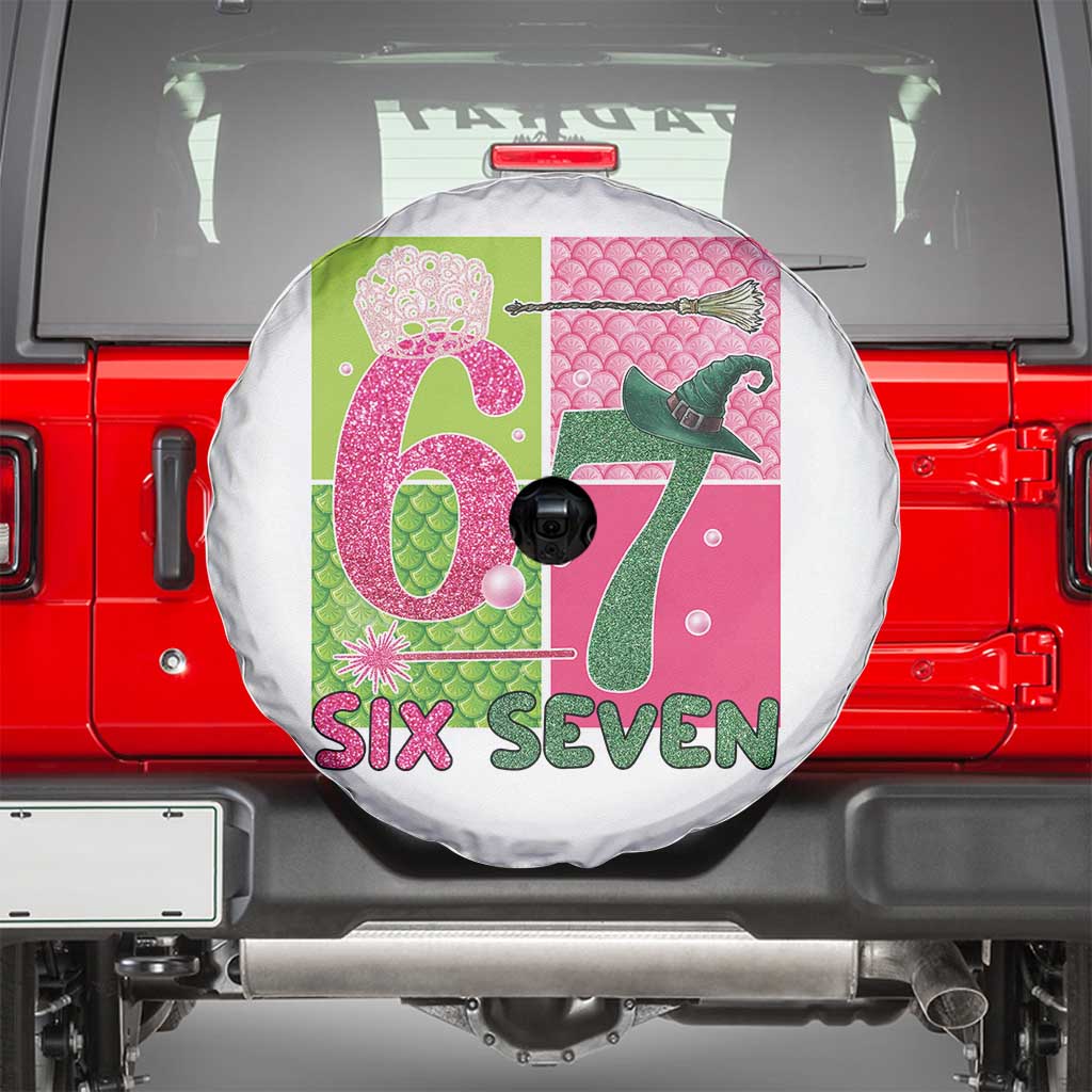 I Was Six Now I Am Seven Spare Tire Cover Fantasy Birthday Girl TS12 White Print Your Wear