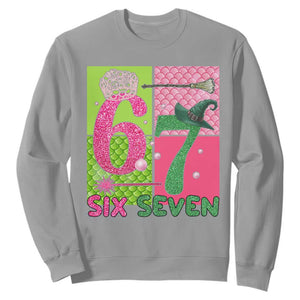 I Was Six Now I Am Seven Sweatshirt Fantasy Birthday Girl TS12 Sport Gray Print Your Wear