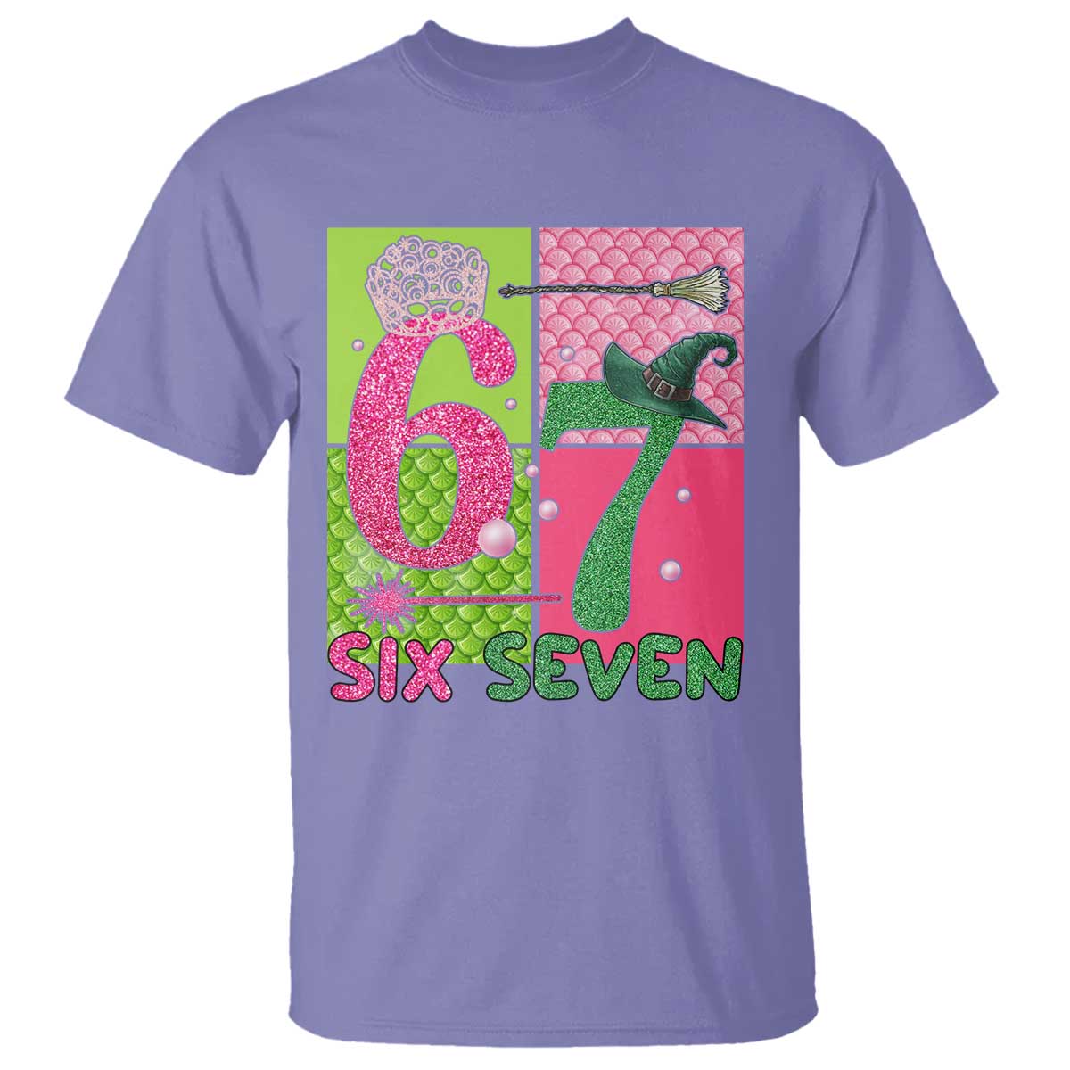 I Was Six Now I Am Seven T Shirt Fantasy Birthday Girl TS12 Violet Print Your Wear
