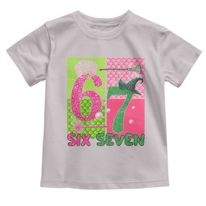 I Was Six Now I Am Seven Toddler T Shirt Fantasy Birthday Girl TS12 Ice Gray Print Your Wear