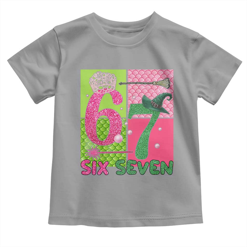 I Was Six Now I Am Seven Toddler T Shirt Fantasy Birthday Girl TS12 Sport Gray Print Your Wear