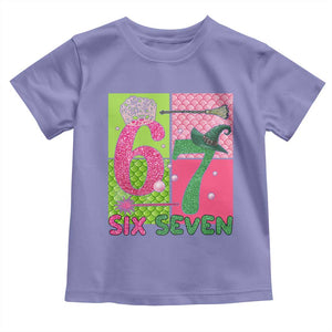 I Was Six Now I Am Seven Toddler T Shirt Fantasy Birthday Girl TS12 Violet Print Your Wear