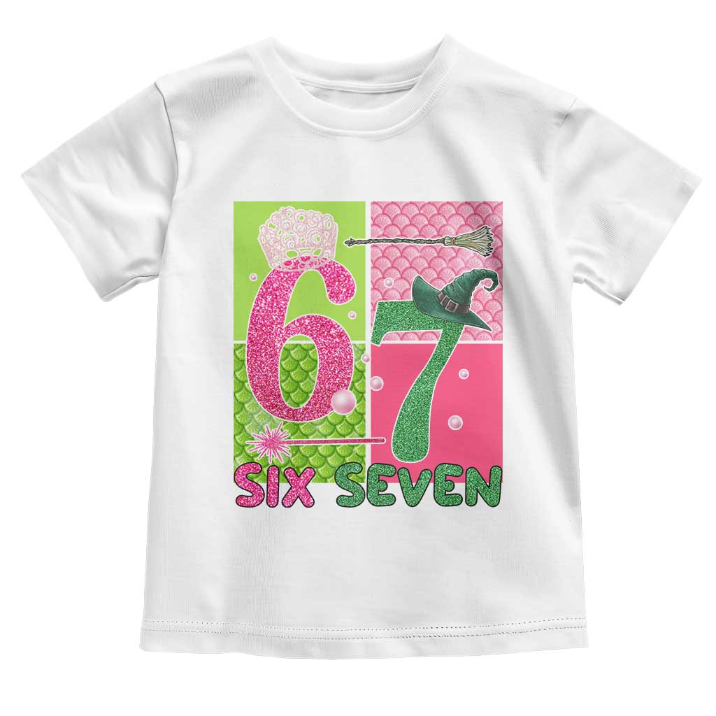 I Was Six Now I Am Seven Toddler T Shirt Fantasy Birthday Girl TS12 White Print Your Wear