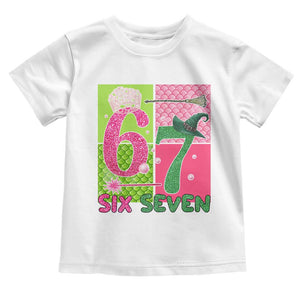 I Was Six Now I Am Seven Toddler T Shirt Fantasy Birthday Girl TS12 White Print Your Wear