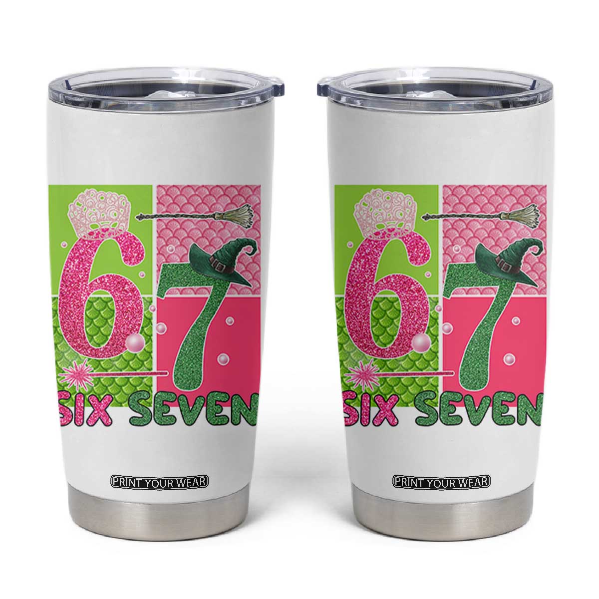 I Was Six Now I Am Seven Tumbler Cup Fantasy Birthday Girl TS12 White Print Your Wear