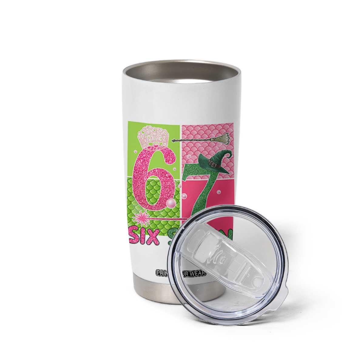 I Was Six Now I Am Seven Tumbler Cup Fantasy Birthday Girl TS12 Print Your Wear