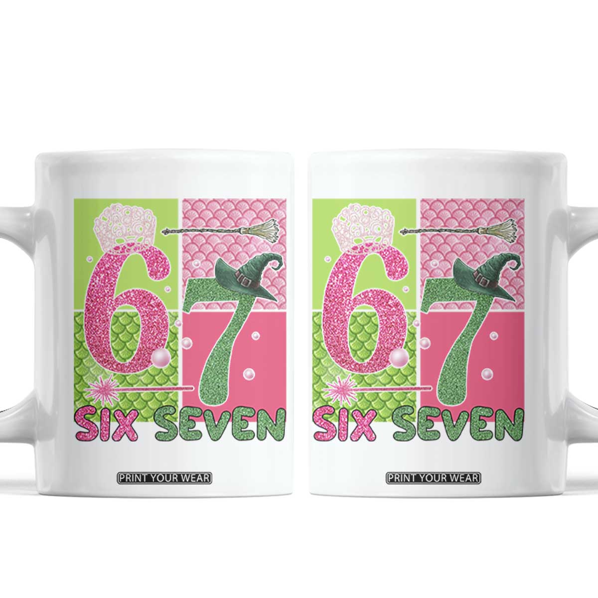 I Was Six Now I Am Seven Coffee Mug Fantasy Birthday Girl TS12 White Print Your Wear