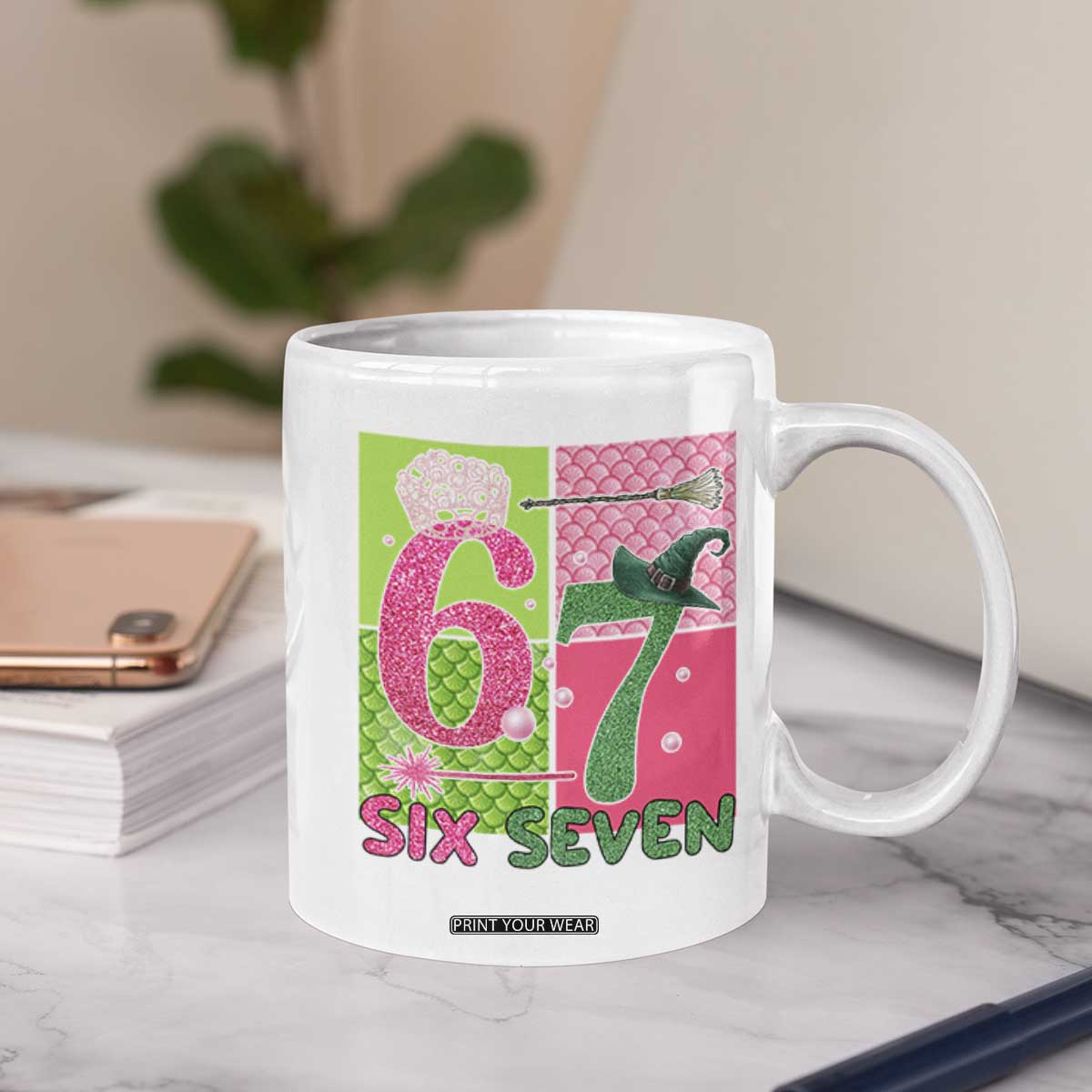 I Was Six Now I Am Seven Coffee Mug Fantasy Birthday Girl TS12 Print Your Wear