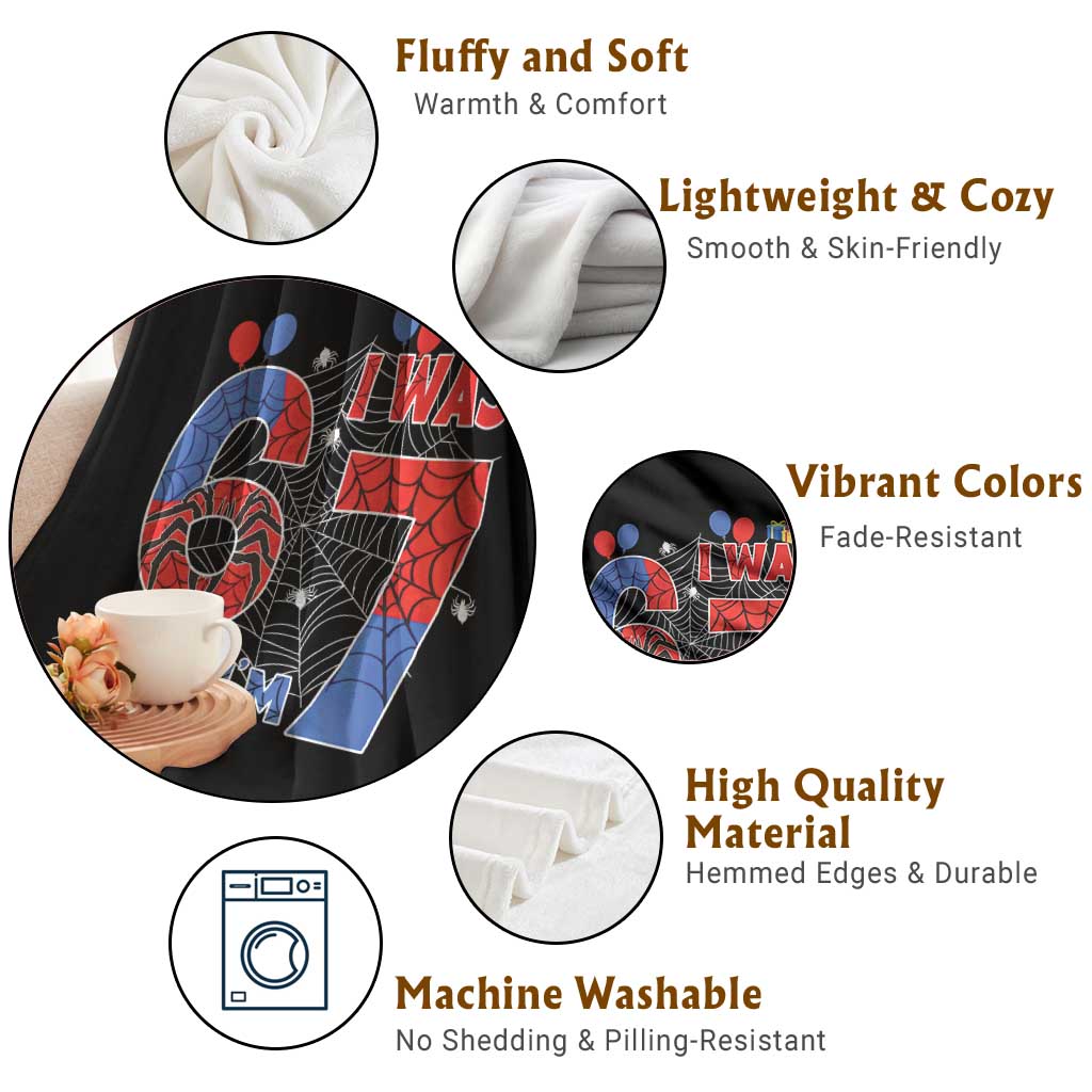 I Was 6 Now I Am 7 Throw Blanket Funny Spider Birthday Boy TS12 Print Your Wear