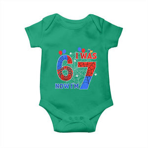I Was 6 Now I Am 7 Baby Onesie Funny Spider Birthday Boy TS12 Irish Green Print Your Wear