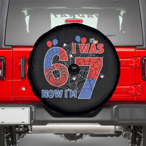 I Was 6 Now I Am 7 Spare Tire Cover Funny Spider Birthday Boy TS12 Black Print Your Wear