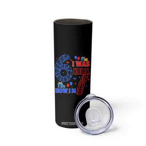 Spider Boy I Was 6 Now I Am 7 Skinny Tumbler Seventh Birthday Gift TS12 Print Your Wear