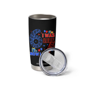 Spider Boy I Was 6 Now I Am 7 Tumbler Cup Seventh Birthday Gift TS12 Print Your Wear