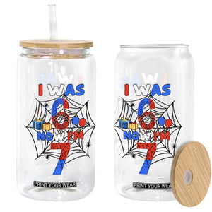 I Was 6 Now I Am 7 Glass Can Spider Themed Birthday Boy TS12 Print Your Wear