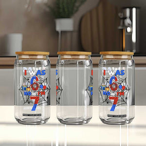 I Was 6 Now I Am 7 Glass Can Spider Themed Birthday Boy TS12 Print Your Wear