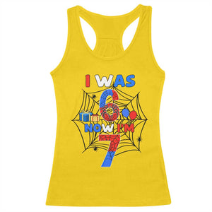 I Was 6 Now I Am 7 Racerback Tank Top Spider Themed Birthday Boy TS12 Daisy Print Your Wear