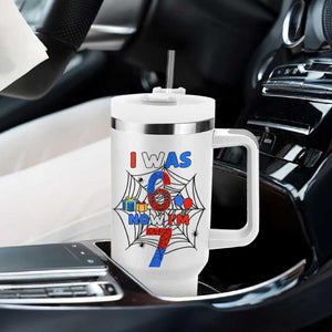 I Was 6 Now I Am 7 Tumbler With Handle Spider Themed Birthday Boy TS12 Print Your Wear