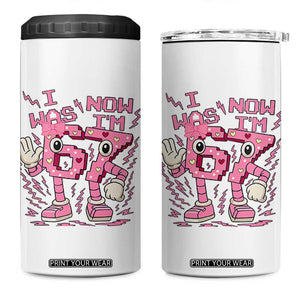 Seven Years Old Birthday Girl 4 in 1 Can Cooler Tumbler I Was 6 Now I Am 7 TS12 One Size: 16 oz White Print Your Wear