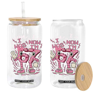 Seven Years Old Birthday Girl Glass Can I Was 6 Now I Am 7 TS12 Print Your Wear