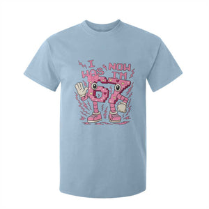 Seven Years Old Birthday Girl T Shirt For Kid I Was 6 Now I Am 7 TS12 Light Blue Print Your Wear