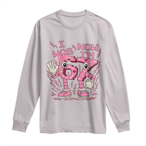 Seven Years Old Birthday Girl Long Sleeve Shirt I Was 6 Now I Am 7 TS12 Ice Gray Print Your Wear
