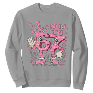Seven Years Old Birthday Girl Sweatshirt I Was 6 Now I Am 7 TS12 Sport Gray Print Your Wear