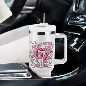 Seven Years Old Birthday Girl Tumbler With Handle I Was 6 Now I Am 7 TS12 Print Your Wear