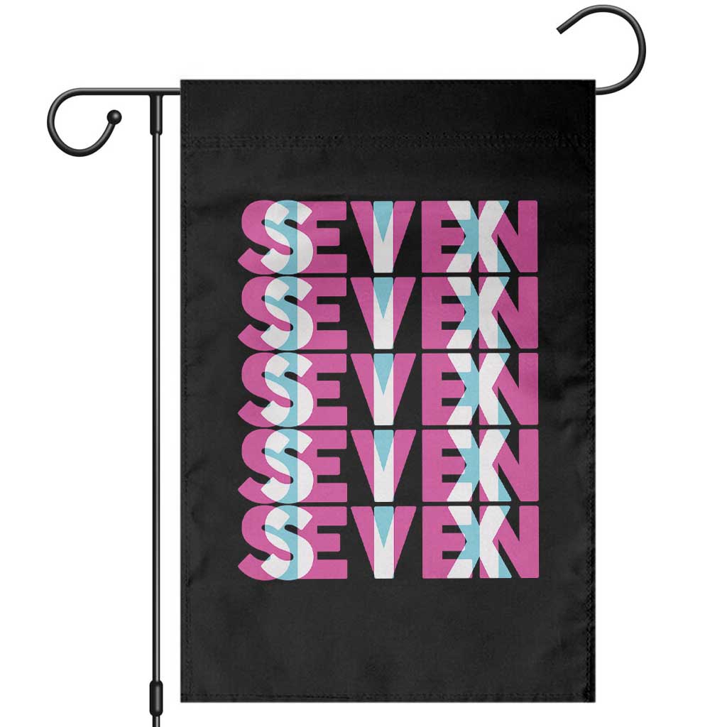 Six Seven Glitch Optical Illusion Meme Garden Flag Funny Gen Z Alpha Gift TS12 Black Print Your Wear