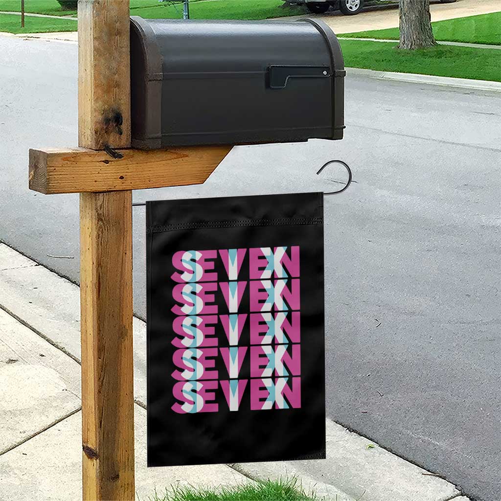 Six Seven Glitch Optical Illusion Meme Garden Flag Funny Gen Z Alpha Gift TS12 Print Your Wear
