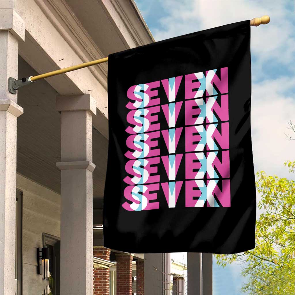 Six Seven Glitch Optical Illusion Meme Garden Flag Funny Gen Z Alpha Gift TS12 Print Your Wear