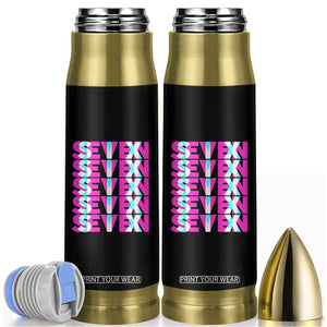 Six Seven Glitch Optical Illusion Meme Bullet Tumbler Funny Gen Z Alpha Gift TS12 Black Print Your Wear