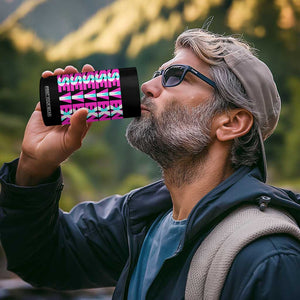 Six Seven Glitch Optical Illusion Meme 4 in 1 Can Cooler Tumbler Funny Gen Z Alpha Gift TS12 Print Your Wear