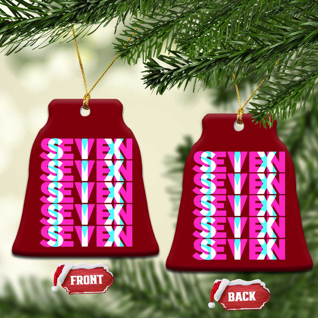 Six Seven Glitch Optical Illusion Meme Ceramic Ornament Funny Gen Z Alpha Gift TS12 Print Your Wear