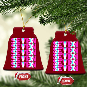 Six Seven Glitch Optical Illusion Meme Ceramic Ornament Funny Gen Z Alpha Gift TS12 Print Your Wear