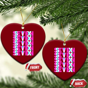 Six Seven Glitch Optical Illusion Meme Ceramic Ornament Funny Gen Z Alpha Gift TS12 Print Your Wear