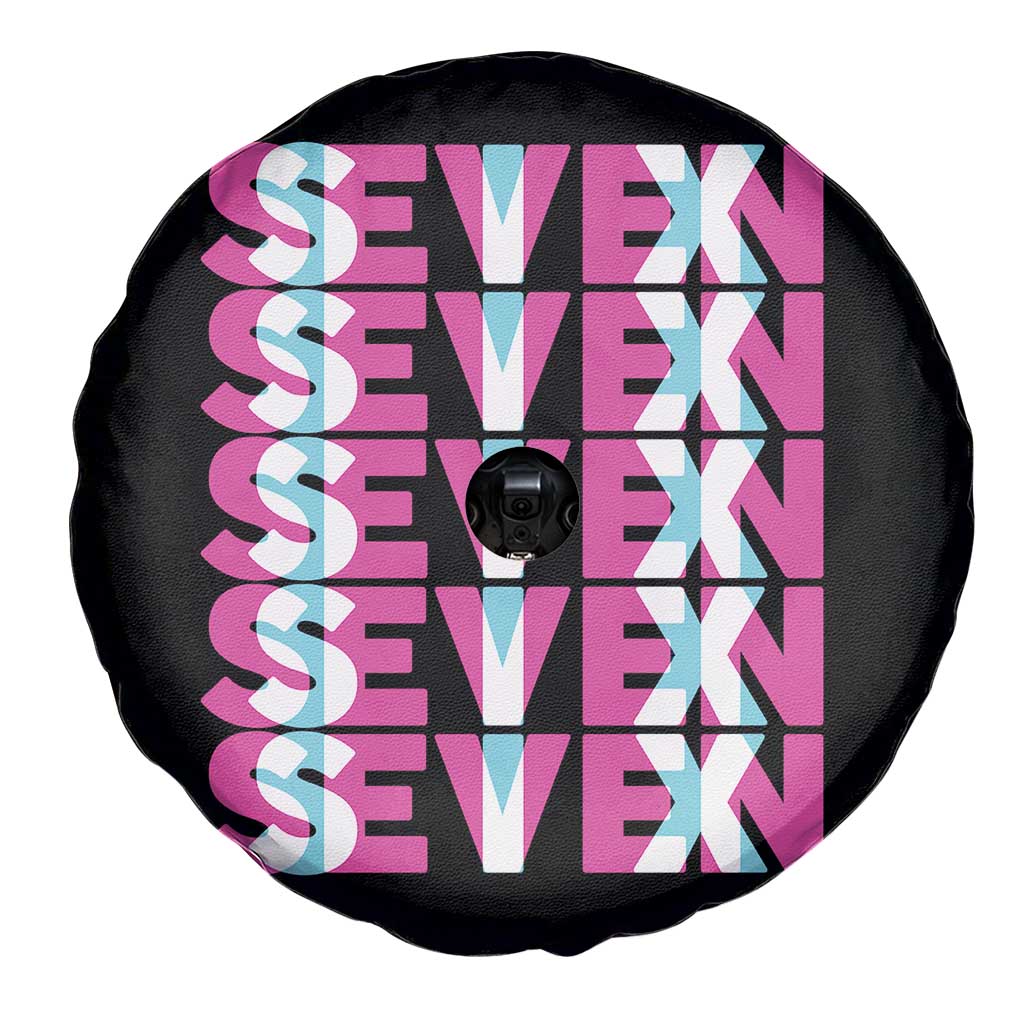 Six Seven Glitch Optical Illusion Meme Spare Tire Cover Funny Gen Z Alpha Gift TS12 Print Your Wear