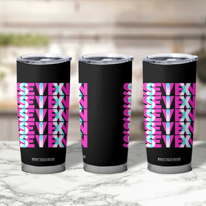 Six Seven Glitch Optical Illusion Meme Tumbler Cup Funny Gen Z Alpha Gift TS12 Print Your Wear
