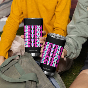 Six Seven Glitch Optical Illusion Meme Tumbler Cup Funny Gen Z Alpha Gift TS12 Print Your Wear