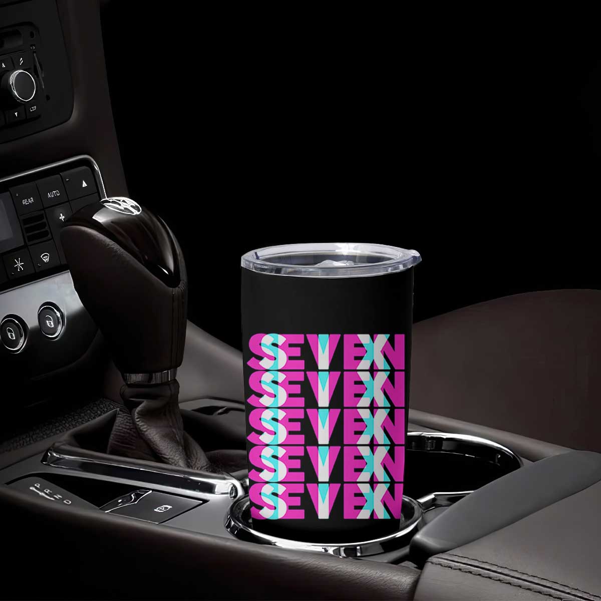 Six Seven Glitch Optical Illusion Meme Tumbler Cup Funny Gen Z Alpha Gift TS12 Print Your Wear
