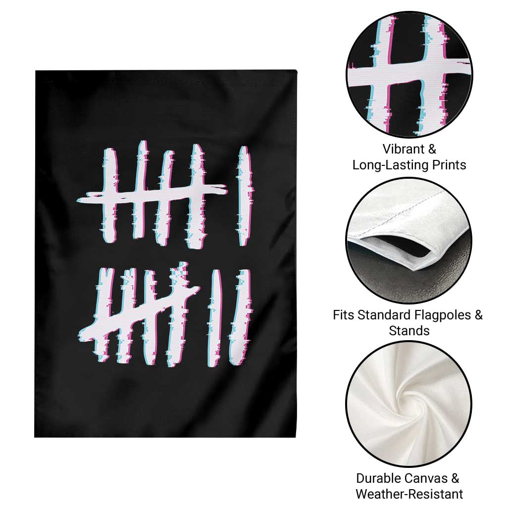 Tally Marks Six Seven Meme Garden Flag Glitch Optical Illusion TS12 Print Your Wear