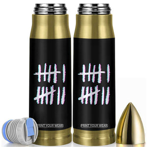 Tally Marks Six Seven Meme Bullet Tumbler Glitch Optical Illusion TS12 Black Print Your Wear