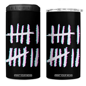 Tally Marks Six Seven Meme 4 in 1 Can Cooler Tumbler Glitch Optical Illusion TS12 One Size: 16 oz Black Print Your Wear